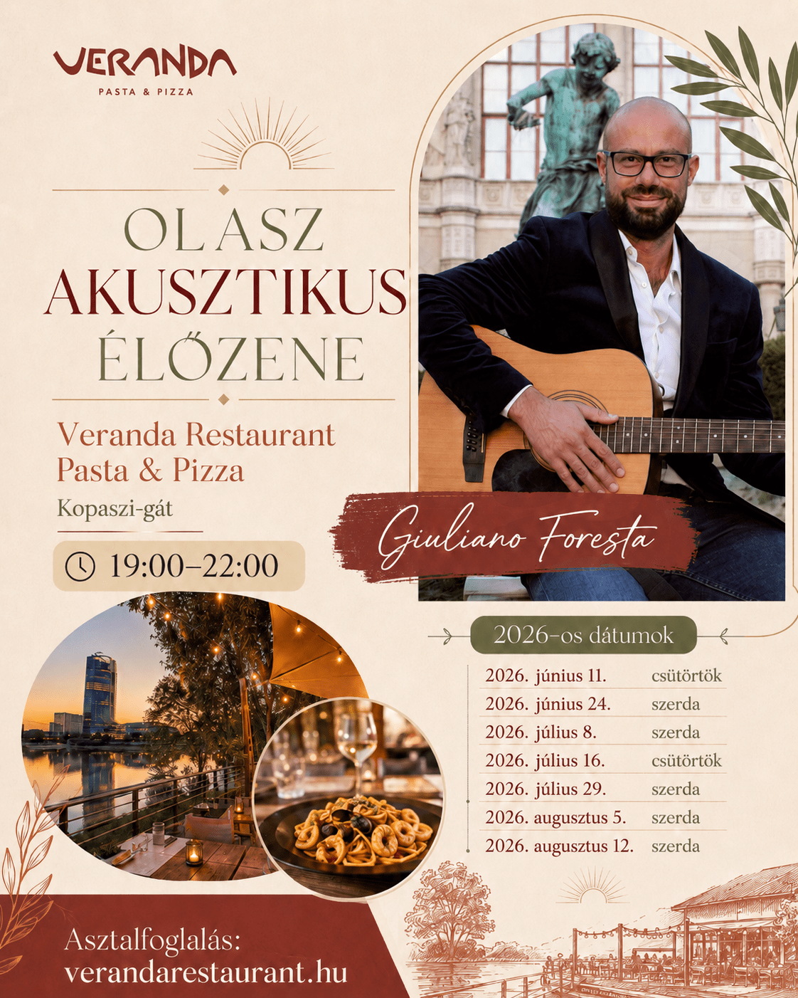 Olasz akusztikus vacsoraest